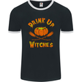 Drink up Witches Mens Ringer T-Shirt FotL Black/White