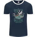 Skilful Sailor Kraken Sailing Octopus Mens Ringer T-Shirt FotL Navy Blue/White