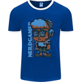 Nerd  Funny Gamer Gaming Mens Ringer T-Shirt FotL Royal Blue/White