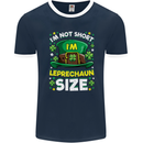 St Patricks Day I'm Leprechaun Sized Funny Mens Ringer T-Shirt FotL Navy Blue/White
