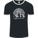 Funny Gym Quote Bodybuilding Training Mens Ringer T-Shirt FotL Black/White