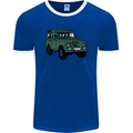 4X4 Off Road Roading 4 Wheel Drive Mens Ringer T-Shirt FotL Royal Blue/White