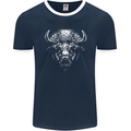 A Buffalo Head Mens Ringer T-Shirt FotL Navy Blue/White