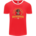 A Dachshund Dog Mens Ringer T-Shirt FotL Red/White