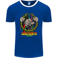 Juneteenth Black Lives Matter History Mens Ringer T-Shirt FotL Royal Blue/White