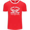 Krav Maga Israeli Defence System MMA Mens Ringer T-Shirt FotL Red/White
