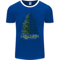 Into the Forest Outdoors Trekking Hiking Mens Ringer T-Shirt FotL Royal Blue/White