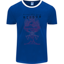 Wisdom Goblet Obscure Makabra Mens Ringer T-Shirt FotL Royal Blue/White