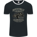 Psychobilly Hotrod Hot Rod Dragster Mens Ringer T-Shirt FotL Black/White