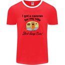 A Caravan for My Wife Caravanning Funny Mens Ringer T-Shirt FotL Red/White
