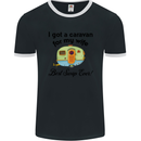 A Caravan for My Wife Caravanning Funny Mens Ringer T-Shirt FotL Black/White