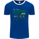 Retirement Plan Off Roading 4X4 Road Funny Mens Ringer T-Shirt FotL Royal Blue/White