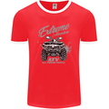 ATV All Terrain Vehicle 4X4 Quad Bike Mens Ringer T-Shirt FotL Red/White