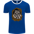 Raccoons in a Tree Mens Ringer T-Shirt FotL Royal Blue/White