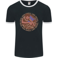 Mechanic Real Men Smell Like Diesel Mens Ringer T-Shirt FotL Black/White