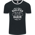 This Is What a Qualified Baker Looks Like Mens Ringer T-Shirt FotL Black/White