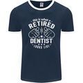This Is What a Retired Dentist Looks Like Mens Ringer T-Shirt FotL Navy Blue/White