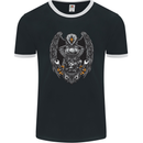 Eagle Engine Motorcycles Motorbike Biker Mens Ringer T-Shirt FotL Black/White