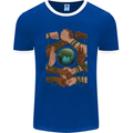 World of Peace Black Lives Matter LGBT Mens Ringer T-Shirt FotL Royal Blue/White