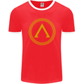 Lambda Gym Spartan Bodybuilding Fitness Mens Ringer T-Shirt FotL Red/White