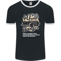 40 Year Old Banger Birthday 40th Year Old Mens Ringer T-Shirt FotL Black/White