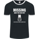 Missing 10 mm Socket Funny Plumer Mechanic Mens Ringer T-Shirt FotL Black/White