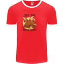 Save the Pagolins Environment Endangered Mens Ringer T-Shirt FotL Red/White