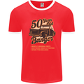 50 Year Old Banger Birthday 50th Year Old Mens Ringer T-Shirt FotL Red/White