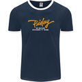 Friday My Second Favorite F Word Mens Ringer T-Shirt FotL Navy Blue/White