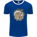 Dear Santa Funny Horse Equestrian Christmas Mens Ringer T-Shirt Royal Blue/White