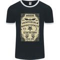 Ouija Board Voodoo Demons Spirits Halloween Mens Ringer T-Shirt FotL Black/White