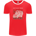 Lorry Driver Eat Sleep Truck Trucker Mens Ringer T-Shirt FotL Red/White