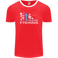 Fook It I'm Going Fishing Funny Fisherman Mens Ringer T-Shirt FotL Red/White