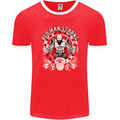 Old Man Strong Gym Age Bodybuilding Mens Ringer T-Shirt FotL Red/White