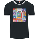 A Vibrant Virgo Star Sign Zodiac Mens Ringer T-Shirt FotL Black/White