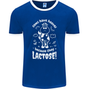 Cows Have Hooves Because They Lack Toes Mens Ringer T-Shirt FotL Royal Blue/White