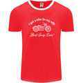 Bike for My Wife Best Swap Ever Motorcycle Mens Ringer T-Shirt FotL Red/White