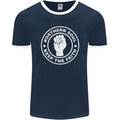 Northern Soul Keeping the Faith Dancing Mens Ringer T-Shirt FotL Navy Blue/White