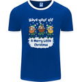 Have Your Elf a Merry Little Christmas Mens Ringer T-Shirt FotL Royal Blue/White