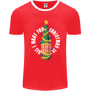 All I Want for Christmas Is Beer Mens Ringer T-Shirt FotL Red/White