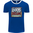 You're Looking at an Awesome Feminist Mens Ringer T-Shirt FotL Royal Blue/White