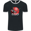 Bushido Samurai Warrior Sword Ronin MMA Mens Ringer T-Shirt FotL Black/White