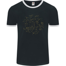 North Constellations Stars Space Mens Ringer T-Shirt FotL Black/White