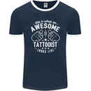 An Awesome Tattooist Looks Like Mens Ringer T-Shirt FotL Navy Blue/White