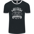 Awesome Cyclist Looks Like This Cycling Mens Ringer T-Shirt FotL Black/White