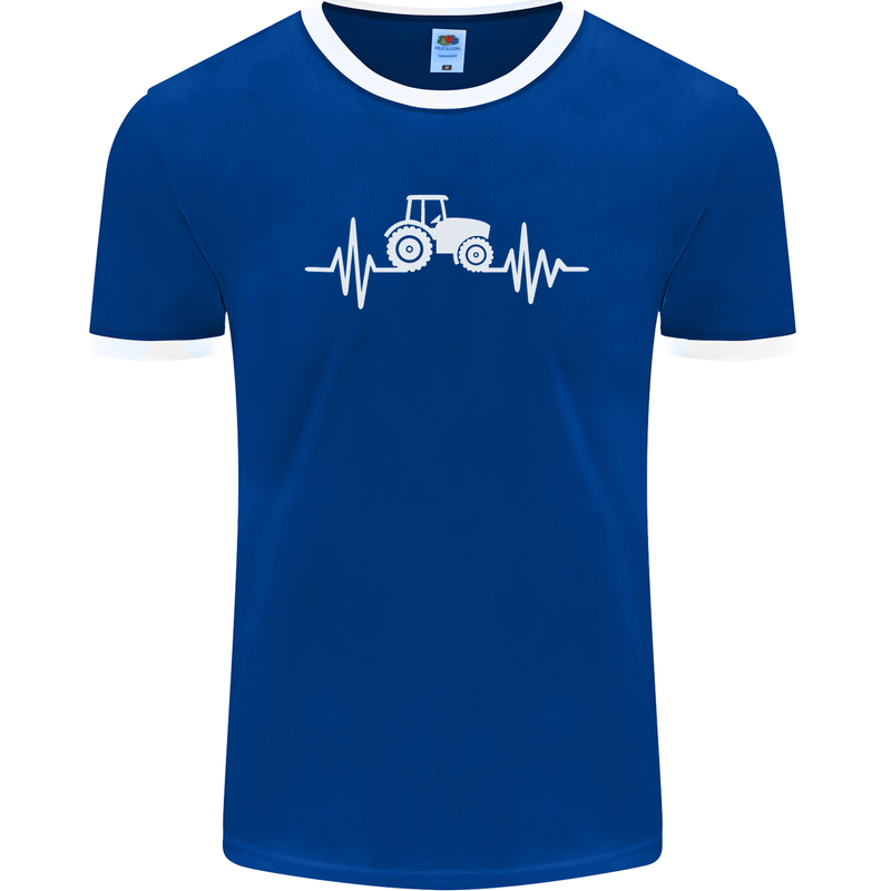 Tractor Pulse Mens Ringer T-Shirt FotL Royal Blue/White