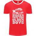 Bigger Toys Older Boys 4X4 Off Roading Mens Ringer T-Shirt FotL Red/White