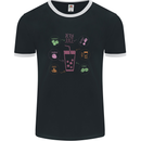 Detox Juice Hangover Cure Healthy Mens Ringer T-Shirt FotL Black/White