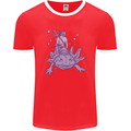 Poseidon Riding an Axaloti Mens Ringer T-Shirt FotL Red/White