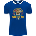 A Shih Tzu Dog Mens Ringer T-Shirt FotL Royal Blue/White